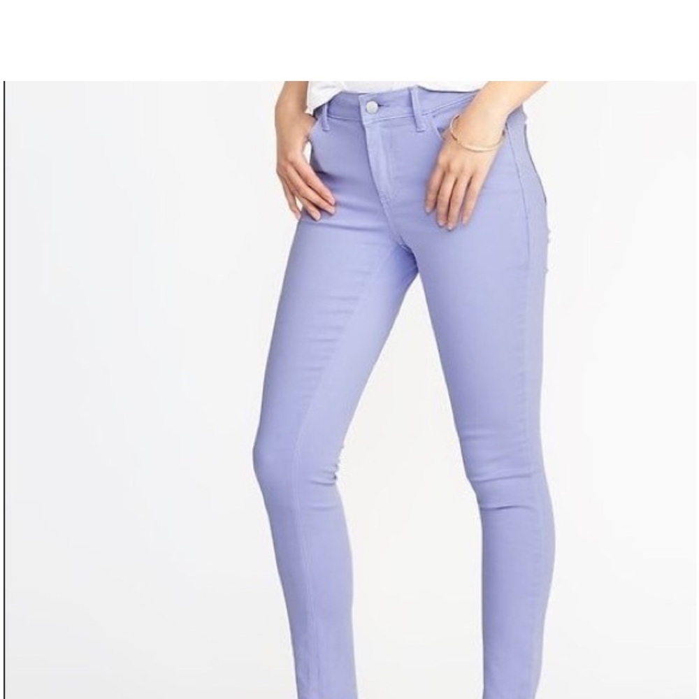 Old Navy Light Purple Rockstar Jeans size 2 Tall